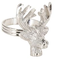 Artikel Serviettenringe Silber Hirsch Metall Serviettenhalter Ø4cm 4 St