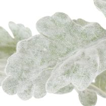 Artikel Künstlicher Senecio-Zweig Greiskraut Silberblatt 45cm 3 Stück