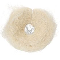 Artikel Straußmanschette aus Sisal Weiß 20 cm für Blumensträuße, 8er-Set