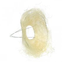 Artikel Blumenmanschette aus Sisal, Blumenstrauß gebleicht Ø20cm 10 St