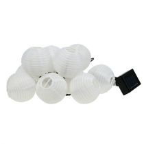 Artikel Solar-Lampionkette LED 4,5 m Weiß 10 Lampions