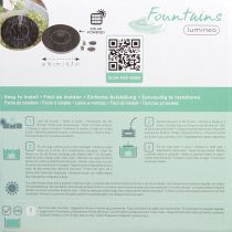 Artikel Solarbrunnen Fontäne Schwarz Ø16 cm mit 5 Düsen für Teiche