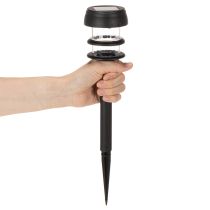 Artikel Solar-Gartenleuchten Set mit Erdspieß, 35 cm, 6 Stück, Kunststoff, Schwarz