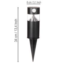 Artikel Solarleuchte Gartenlampe LED mit Bewegungsmelder 34 cm Schwarz