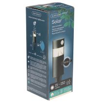Artikel Solarleuchte Gartenlampe LED mit Bewegungsmelder 34 cm Schwarz