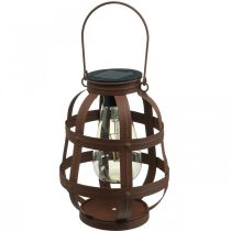 Solar-Lampe, Gartenleuchte, Deko-Laterne Warmweiß Ø14,5cm H19cm