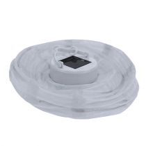 Artikel Lampion LED Solar 20cm Weiß Kunststoff für Garten und Balkon