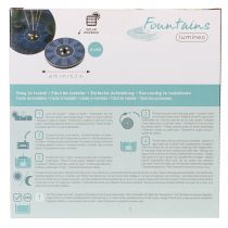 Artikel Schwimmende Solarpumpe mit LED für Gartenteiche, 16 cm, Schwarz