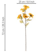 Artikel Künstliche Sonnenblume 72cm Gelb 2er-Set für Wohn- und Tischdekoration