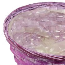 Artikel Spanschale rund Lila/Weiß/Rosa Ø19cm 8 St