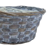 Artikel Spanschale rund Pflanzkorb Ø20cm Weiß/Grau/Braun 8 St