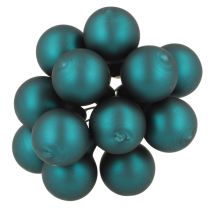 Artikel Mini Weihnachtskugeln aus Glas 20 mm Opalblau matt und glänzend 140 Stück