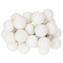 Artikel Spiegelbeeren Mini-Glaskugeln am Draht, weiß, 25 mm, 140 Stück für Floristik