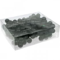 Artikel Mini Weihnachtskugeln am Draht Schwarz Glas Ø25mm 140 St