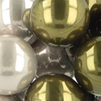 Artikel Spiegelbeeren Weihnachtskugeln Grün Silber Ø20mm 140St