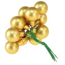 Artikel Mini-Christbaumkugeln Ø20mm Gold Glas 140 Stück mit Draht