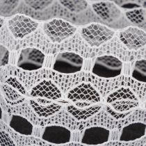 Artikel Zierband Baumwolle Spitze 25 mm Weiß 10 m Rolle Geschenk- und Dekoband