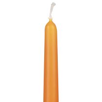 Artikel Spitzkerzen aus Wachs, 250x23 mm, Orange, 12 Stück