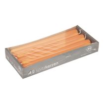 Artikel Spitzkerzen aus Wachs, 250x23 mm, Orange, 12 Stück