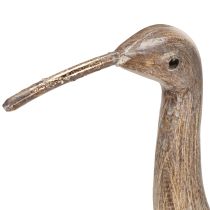 Artikel Vogel Dekofigur aus Holz und Metall 34cm Braun Grau