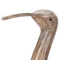 Artikel Dekofigur Vogel 43 cm aus Holz und Metall in Braun und Grau