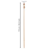 Artikel Metall-Rankstab mit Rosteffekt 115cm für Kletterpflanzen und Gartendekoration