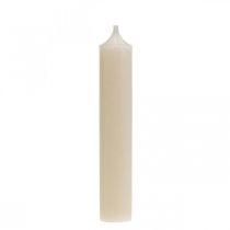 Artikel Stabkerze Weiß Creme Kerzendeko 120mm/Ø21mm 6 St