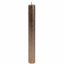 Artikel Stabkerzen durchgefärbt Kupfer Metallic 34mm×240mm 4 St