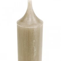 Artikel Stabkerzen Braune Kerzen Kerzendeko Herbst Ø21/170mm 6 St