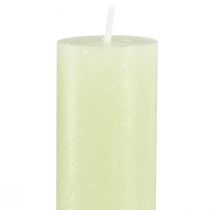 Artikel Stabkerzen Lime Grün Durchgefärbte Kerzen 34x300mm 4 St