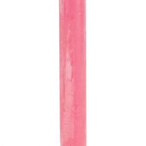 Stabkerzen 21mm x 300mm Pink durchgefärbt 12St