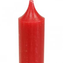 Stabkerzen Rote Kerzen Kerzendeko Weihnachten Ø21/170mm 6St
