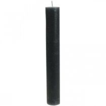 Artikel Stabkerzen durchgefärbt Anthrazit Kerzen 34×240mm 4 St