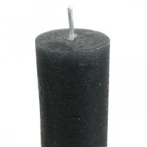 Artikel Stabkerzen durchgefärbt Anthrazit Kerzen 34×240mm 4 St
