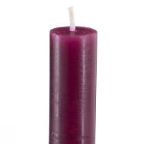 Artikel Stabkerzen durchgefärbt Wachs Burgund 22×240mm Innenbereich 12 Stück