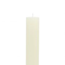 Artikel Stabkerzen durchgefärbt Creme 34mm x 300mm 4 St