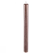 Artikel Stabkerzen durchgefärbt Kupfer Metallic 21×240mm 12St