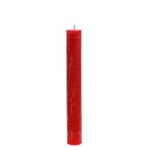 Artikel Stabkerzen durchgefärbt Rot 34mm x 240mm 4 St