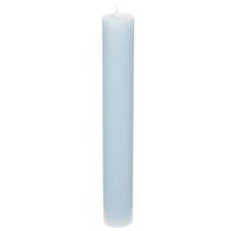 Artikel Stabkerzen aus Wachs hellblau 34x240mm für Tischdekoration 4er-Set