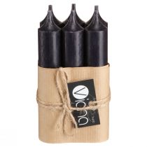 Artikel Stabkerzen kurz Kleine Kerzen Schwarz 110mm Ø21mm 6 St Bund