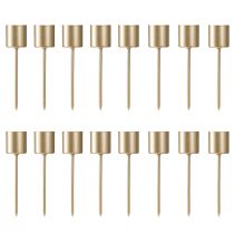 Artikel Stabkerzenhalter Gold Kerzenhalter zum Stecken 11cm 16 St