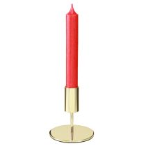 Artikel Stabkerzenhalter Gold Metall H10cm 4er-Set