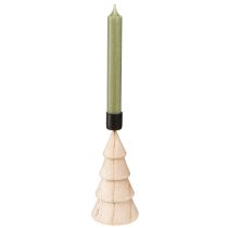 Artikel Stabkerzenhalter Holz Tannenbaum Natur H16cm 2 Stück