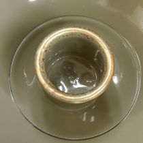 Artikel Stabkerzenhalter Metall Grau-Gold 9,5 cm