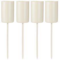 Artikel Stabkerzenhalter Metall Beige H11cm Ø22mm 4er-Set