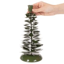 Artikel Kerzenständer Tannenbaum Grün Metall 28 cm Innenbereich
