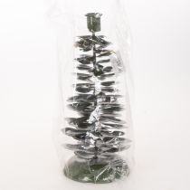 Artikel Kerzenständer Tannenbaum Grün Metall 28 cm Innenbereich
