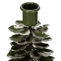 Artikel Kerzenständer Metall Tannenbaum-Optik Grün 45cm