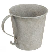 Artikel Stabkerzenhalter Vintage Tasse Deko Grau Ø11cm H11cm