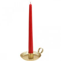 Kerzenständer Metall Stabkerzenhalter Gold Ø9,5cm 4St